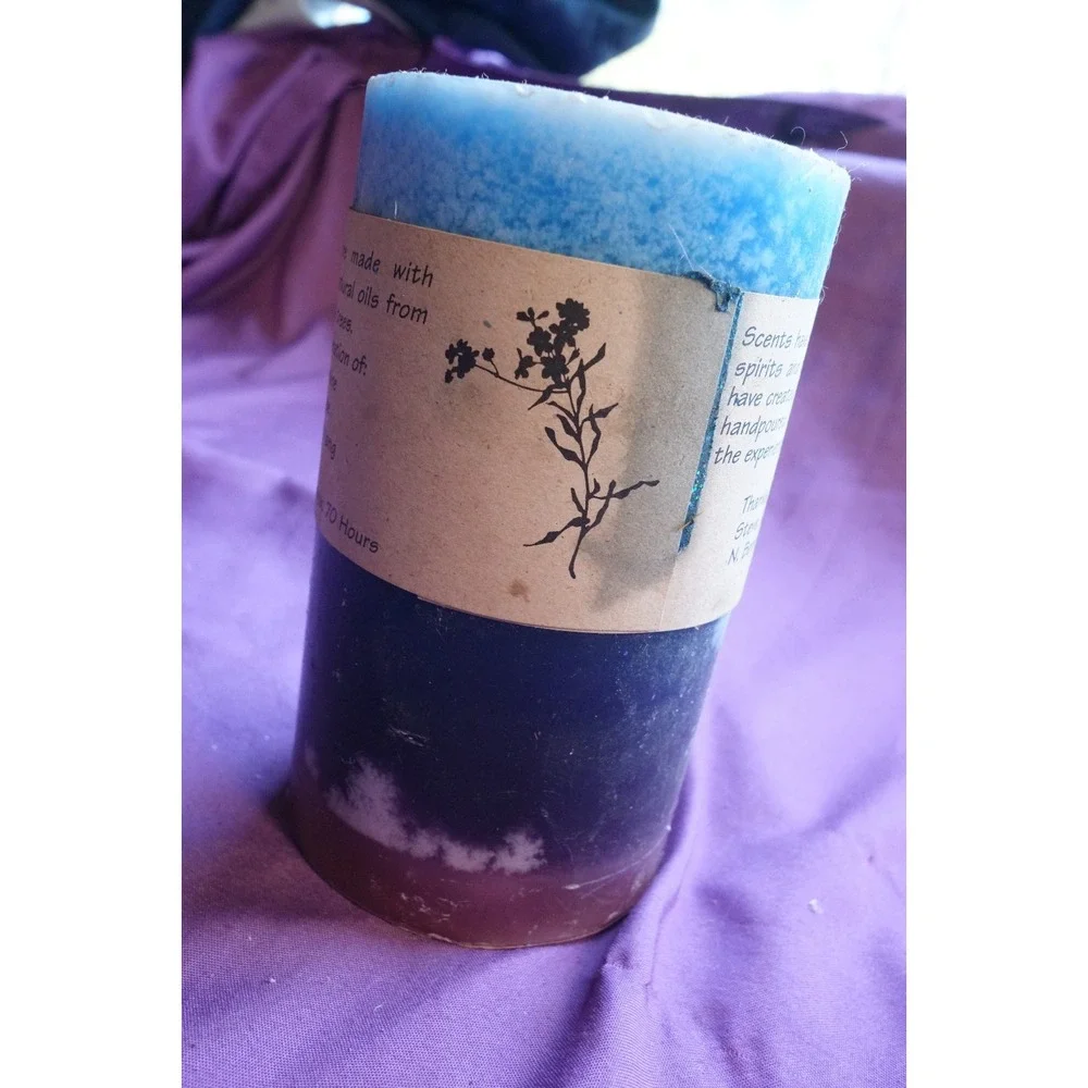 Soy Aromatherapy Vegan Wax 70Hr Jasmine Rose Ylang Ylang Peace Candle Hand Made